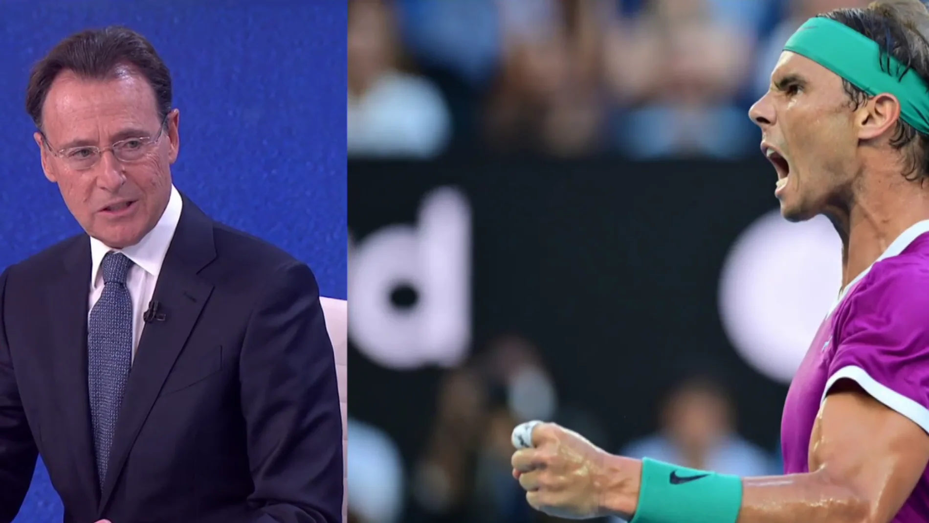 Matías Prats se emociona después de que Nadal se alzara con su 21º Grand Slam en el Open de Australia