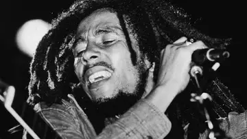 Bob Marley durante un concierto