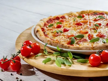 Imagen de archivo de una pizza Imagen de archivo de una pizza