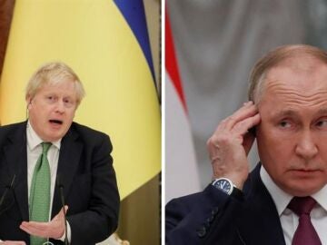 Boris Johnson y Vladimir Putin