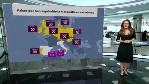 El mapa del uso de mascarillas en exteriores en Europa El mapa del uso de mascarillas en exteriores en Europa