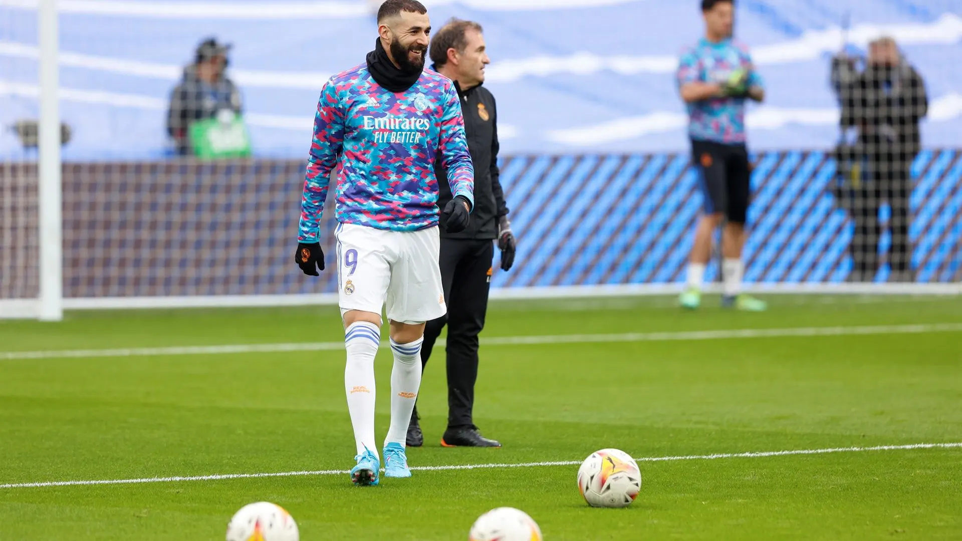 Benzema, durante un entrenamiento con el Real Madrid Benzema, durante un entrenamiento con el Real Madrid