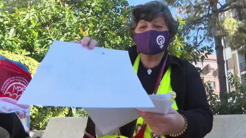 Amparo con la carta que le ha escrito al ministro Garzón Amparo con la carta que le ha escrito al ministro Garzón