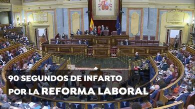 Del 'no' al 'sí' a la reforma laboral: 90 segundos de infarto en el Congreso