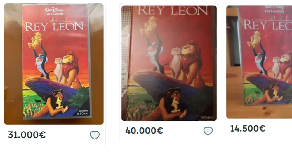 VHS 'El Rey León'
