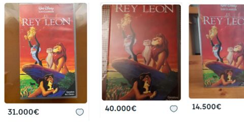 VHS 'El Rey León'