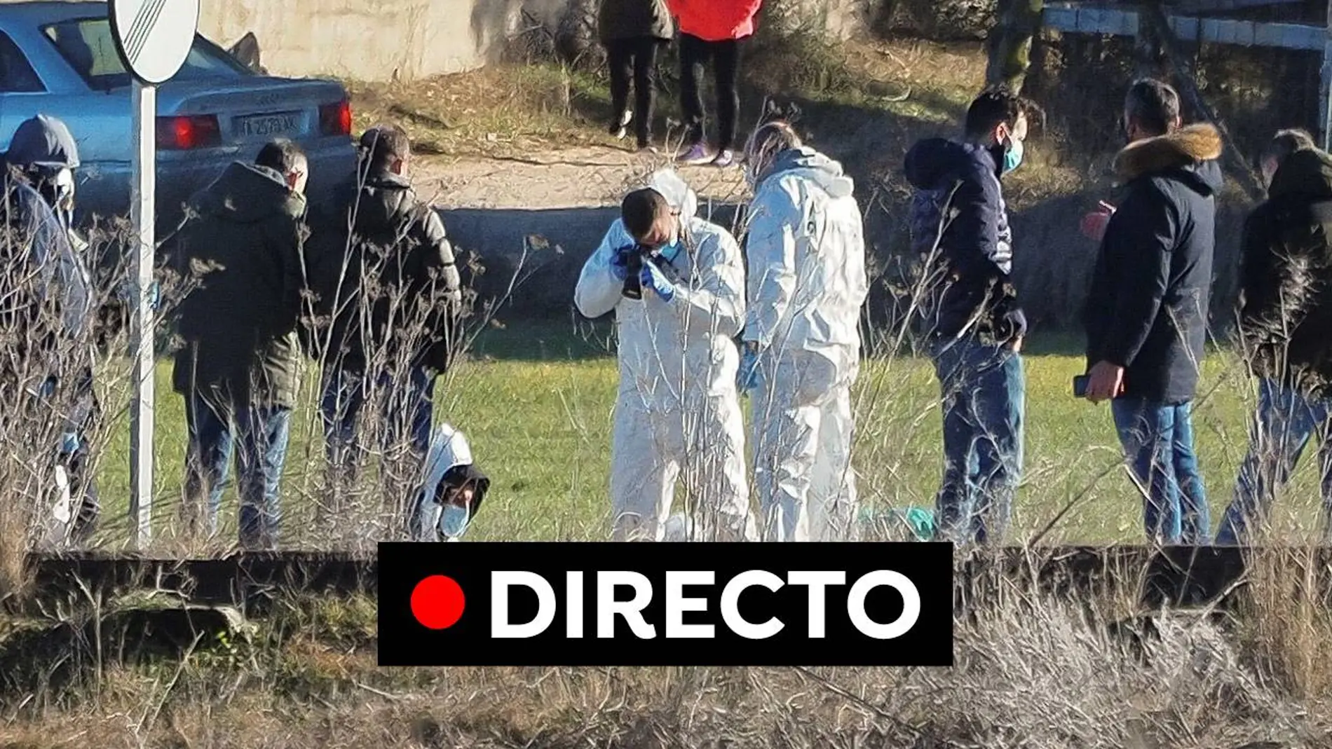 Efectivos de la policía científica de la Guardia Civil en el lugado donde ha sido hallado el cuerpo de Esther López