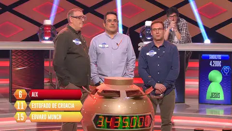 “Lo teníais en la cabeza”: Los ‘Sindulfos’ se vuelven a quedar a 3 respuestas del bote de ‘¡Boom!’ “Lo teníais en la cabeza”: Los ‘Sindulfos’ se vuelven a quedar a 3 respuestas del bote de ‘¡Boom!’