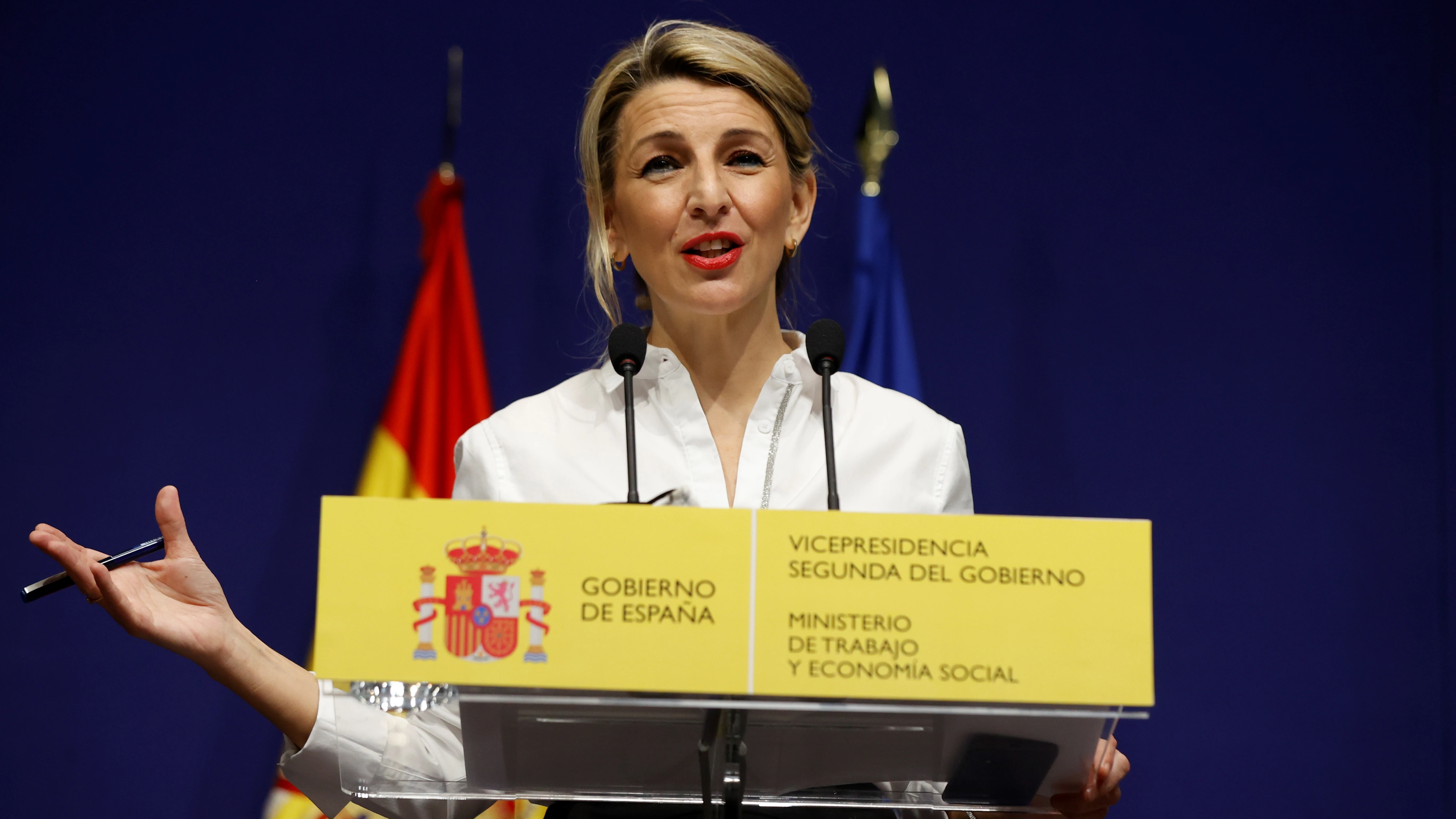 La vicepresidenta segunda y ministra de Trabajo y Economía Social, Yolanda Díaz La vicepresidenta segunda y ministra de Trabajo y Economía Social, Yolanda Díaz