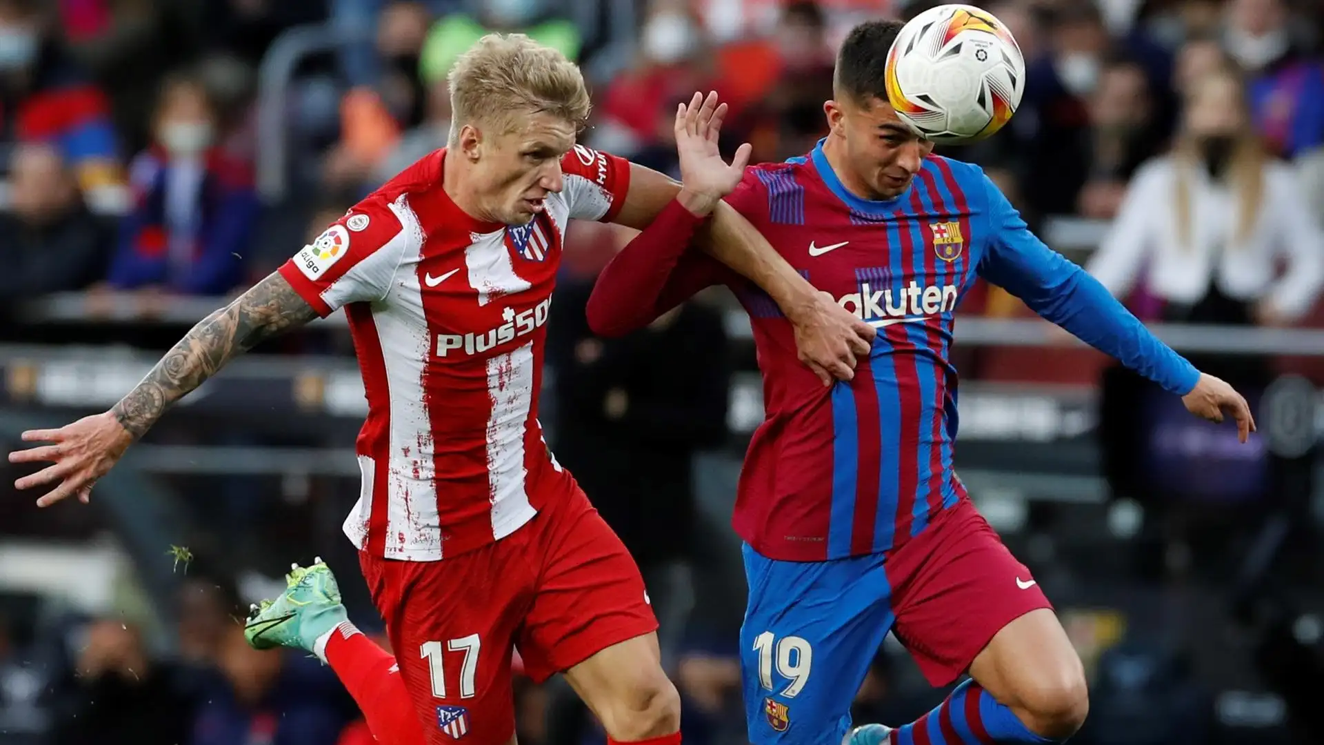 Daniel Wass, en su debut con el Atleti Daniel Wass, en su debut con el Atleti
