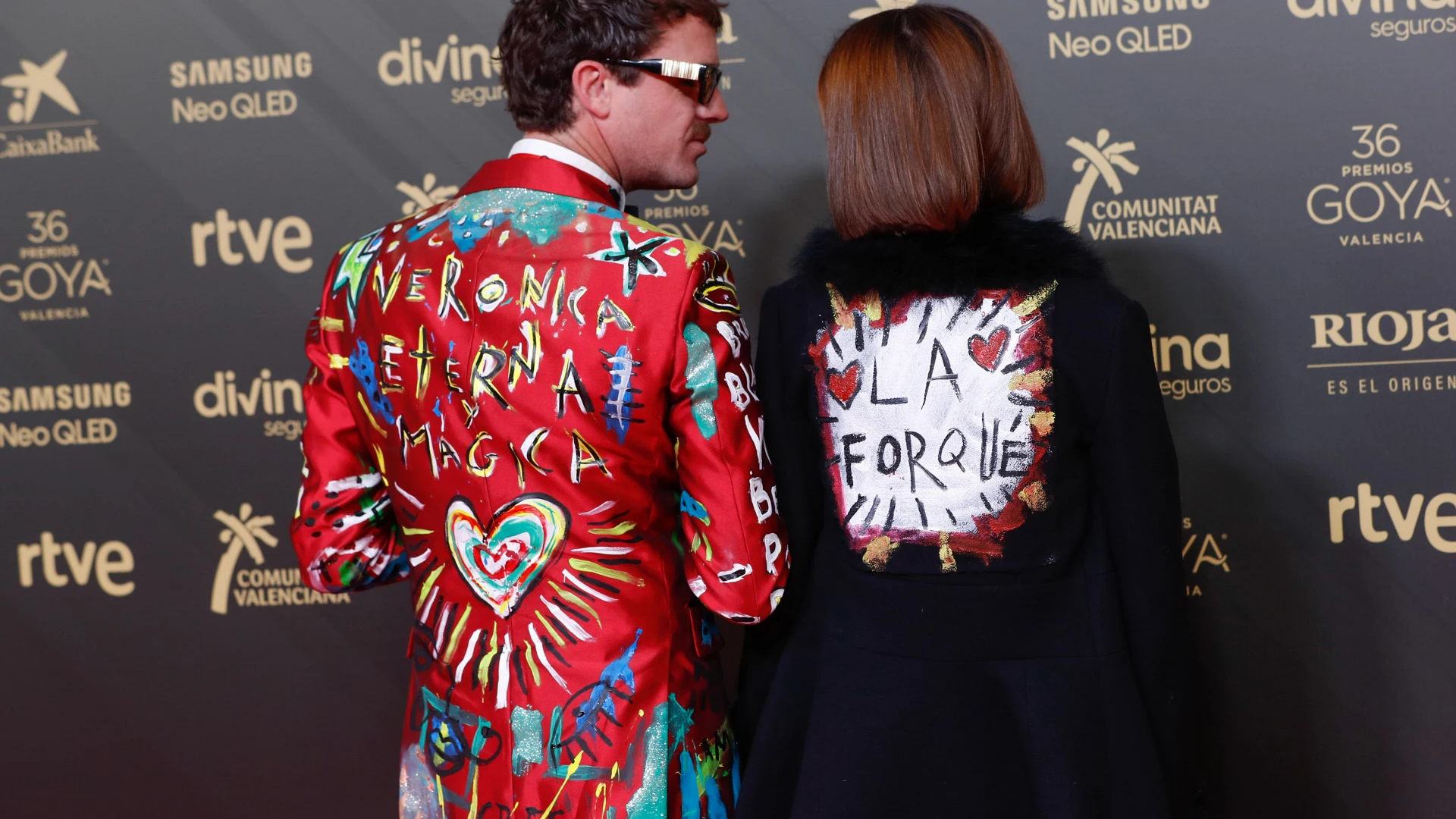 Macarena Gómez y su marido, Aldo Comas, en la alfombra roja de los Premios Goya 2022 Macarena Gómez y su marido, Aldo Comas, en la alfombra roja de los Premios Goya 2022