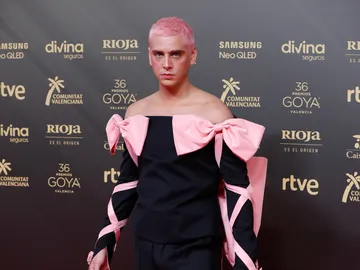 Eduardo Casanova en la alfombra roja de los Premios Goya 2022 Eduardo Casanova en la alfombra roja de los Premios Goya 2022