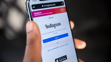 Aplicación de Instagram en un teléfono móvil