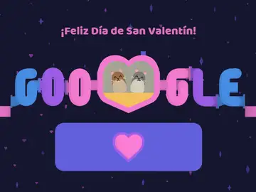 El doodle de Google por el Día de San Valentín 2022 El doodle de Google por el Día de San Valentín 2022