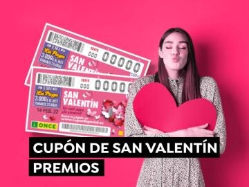 Cupón Diario ONCE: Premios del Sorteo de San Valentín del 14 de febrero