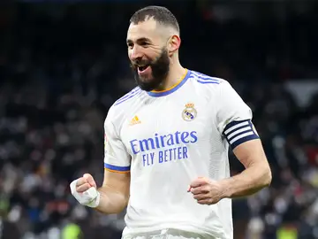 Benzema durante un partido con el Real Madrid Benzema durante un partido con el Real Madrid