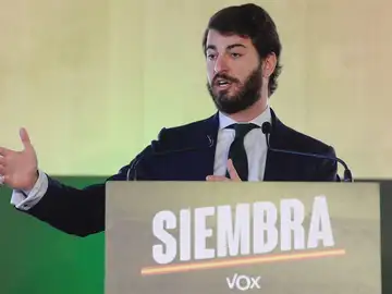 El candidato de Vox en las elecciones de Castilla y León 2022, Juan García Gallardo