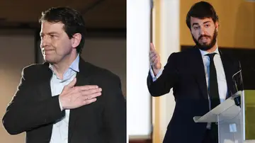 Alfonso Fernández Mañueco (i) y Juan García-Gallardo (d) Alfonso Fernández Mañueco (i) y Juan García-Gallardo (d)