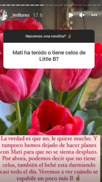 Laura Matamoros responde a si Mati ha tenido celos de su hermanito Laura Matamoros responde a si Mati ha tenido celos de su hermanito