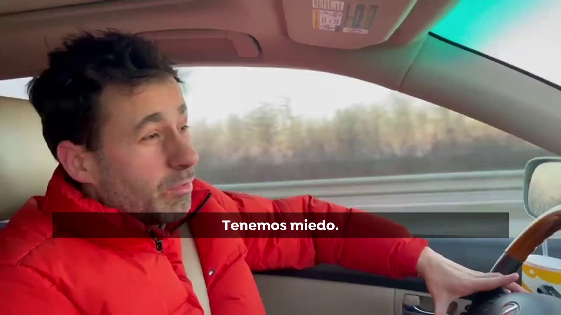 La huida en coche desde Ucrania de un empresario de Zaragoza y su familia: "los toros mejor verlos desde la barrera"