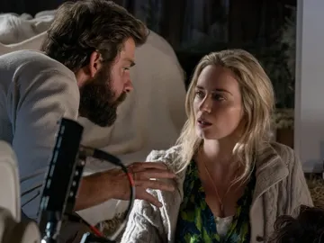 John Krasinski y Emily Blunt en 'Un lugar tranquilo' John Krasinski y Emily Blunt en 'Un lugar tranquilo'