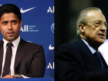 Nasser Al-Khelaïfi y Florentino Pérez Nasser Al-Khelaïfi y Florentino Pérez
