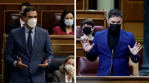 Pedro Sánchez y Gabriel Rufián Pedro Sánchez y Gabriel Rufián