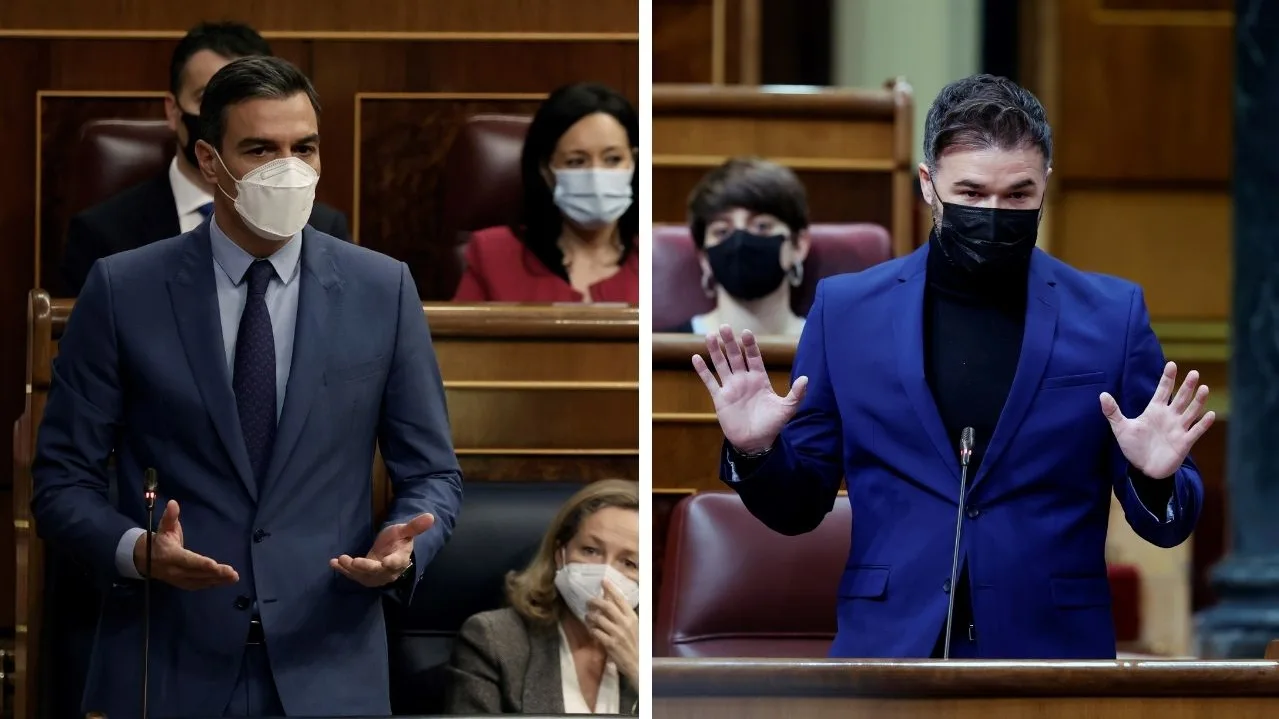Pedro Sánchez y Gabriel Rufián Pedro Sánchez y Gabriel Rufián