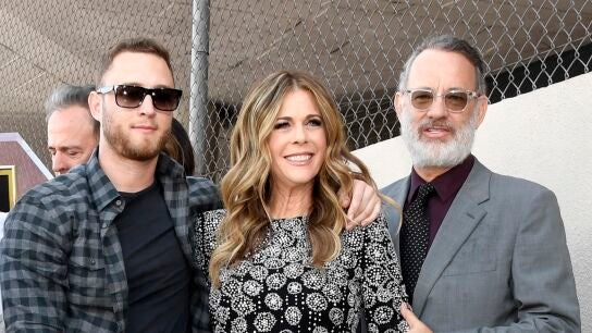 Tom Hanks, su mujer Rita Wilson y su hijo Chet Hanks