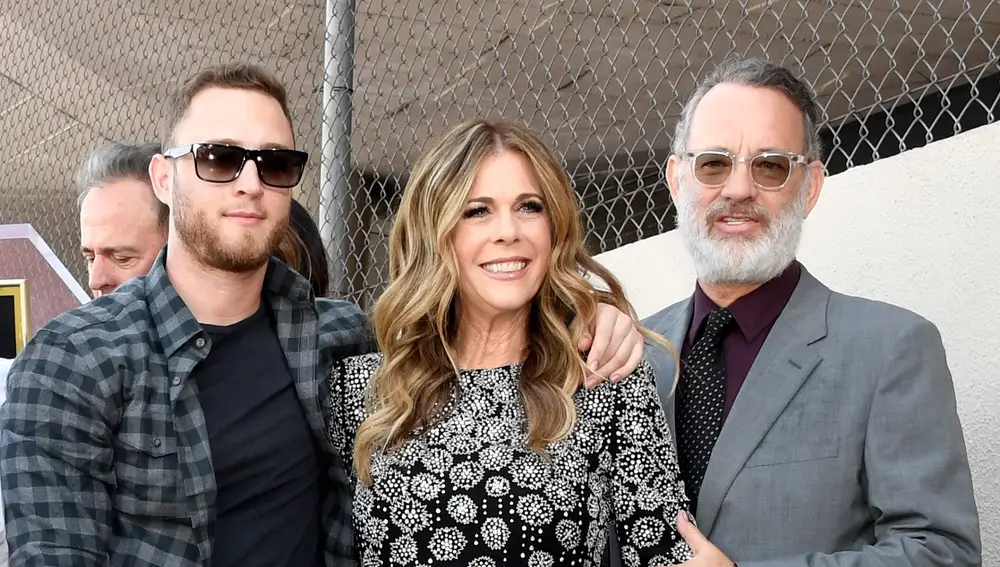 Tom Hanks, su mujer Rita Wilson y su hijo Chet Hanks