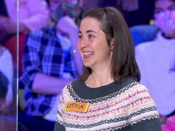 Leticia demuestra su valentía en ‘La ruleta de la suerte’: “Tiene unas narices así de grandes” Leticia demuestra su valentía en ‘La ruleta de la suerte’: “Tiene unas narices así de grandes”