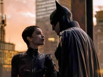 Zoe Kravitz y Robert Pattinson como Catwoman y Batman Zoe Kravitz y Robert Pattinson como Catwoman y Batman