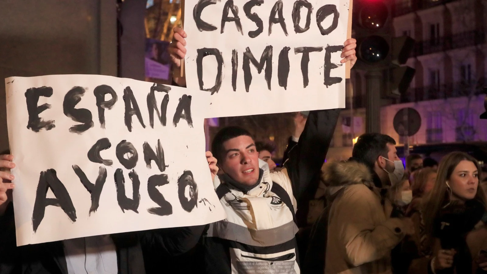 Manifestación en Génova para apoyar a Ayuso Manifestación en Génova para apoyar a Ayuso