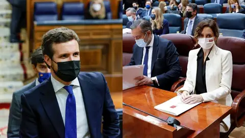 Pablo Casado e Isabel Díaz Ayuso Pablo Casado e Isabel Díaz Ayuso