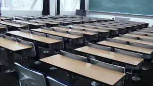 Imagen de archivo de una clase vacía