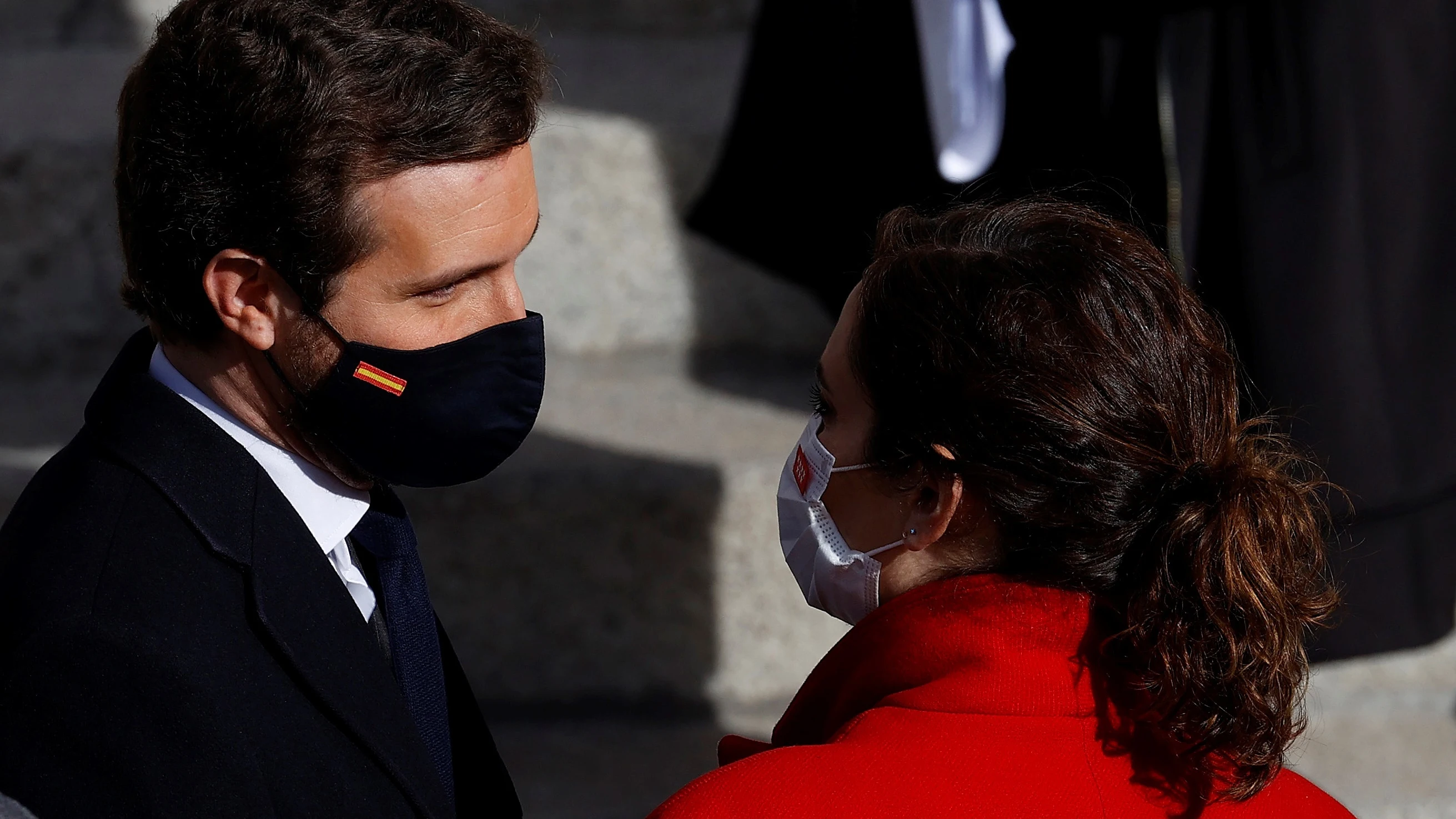 Imagen de archivo del l&iacute;der del PP, Pablo Casado y la presidenta de la Comunidad de Madrid, Isabel D&iacute;az Ayuso. 
