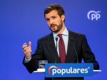 El líder del Partido Popular, Pablo Casado