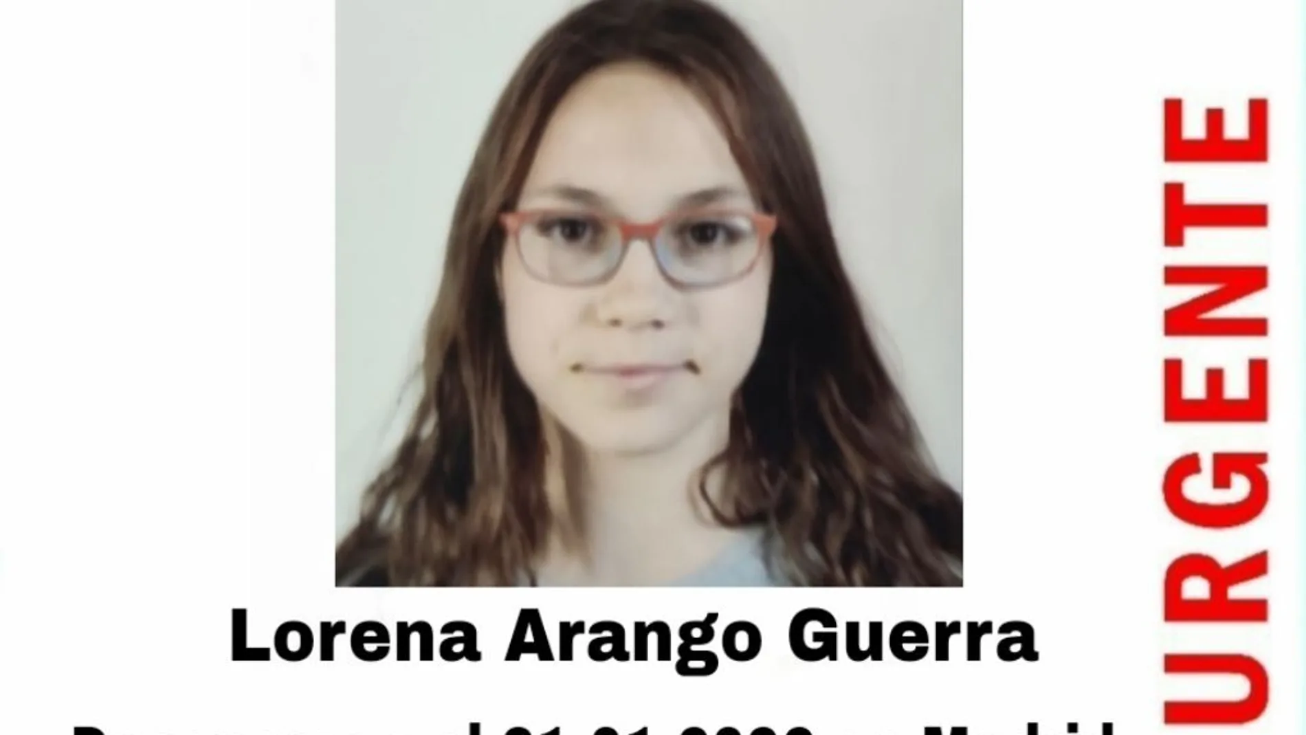 Se busca a una menor de 14 años que lleva tres semanas desaparecida en Madrid 