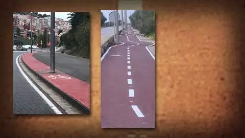 Los carriles bici más absurdos: sorteando farolas o dirección a un contenedor Los carriles bici más absurdos: sorteando farolas o dirección a un contenedor