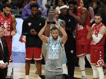 Curry, con el premio de MVP del All-Star 2022 de la NBA