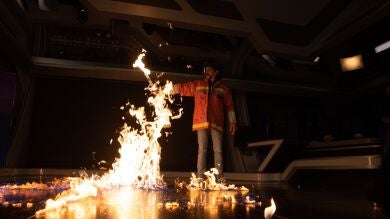 ¡Fuego líquido! El espectacular efecto que cautiva a Antonio Banderas para el teatro