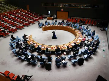 Miembros del Consejo de Seguridad de la Onu reunidos en Nueva York