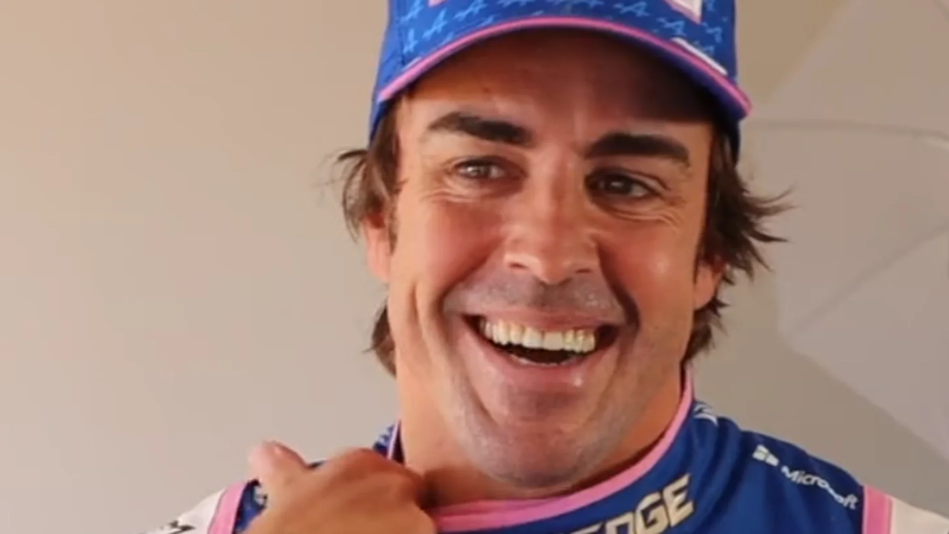 Fernando Alonso en la presentación del Alpine