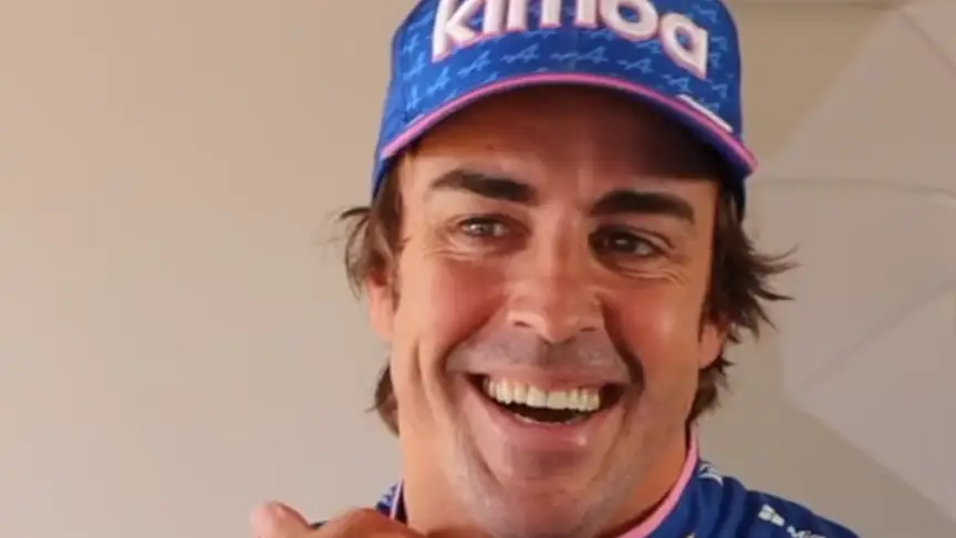 Fernando Alonso en la presentación del Alpine Fernando Alonso en la presentación del Alpine
