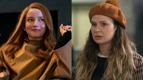 Julia Garner y Katie Lowes en '¿Quién es Anna?' Julia Garner y Katie Lowes en '¿Quién es Anna?'