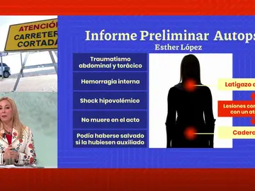 La autopsia de Esther López. La autopsia de Esther López.