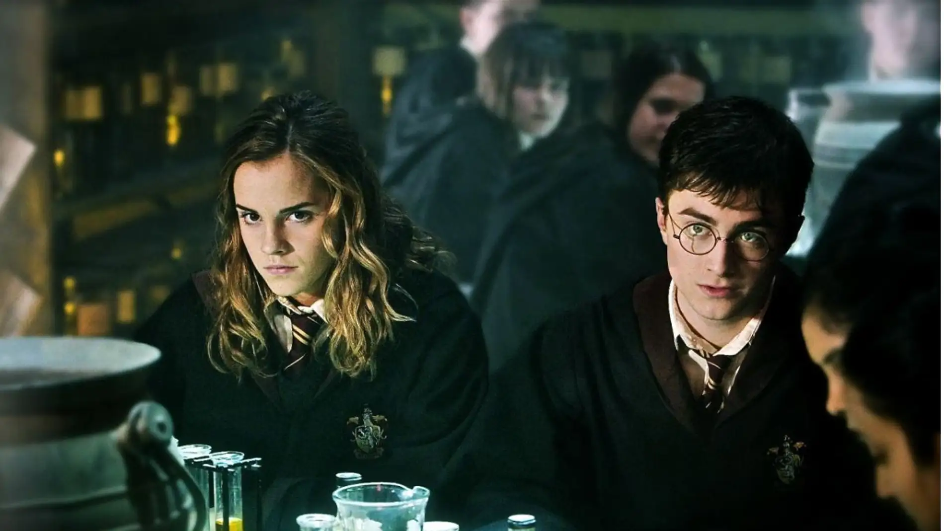 Daniel Radcliffe y Emma Watson en 'Harry Potter'