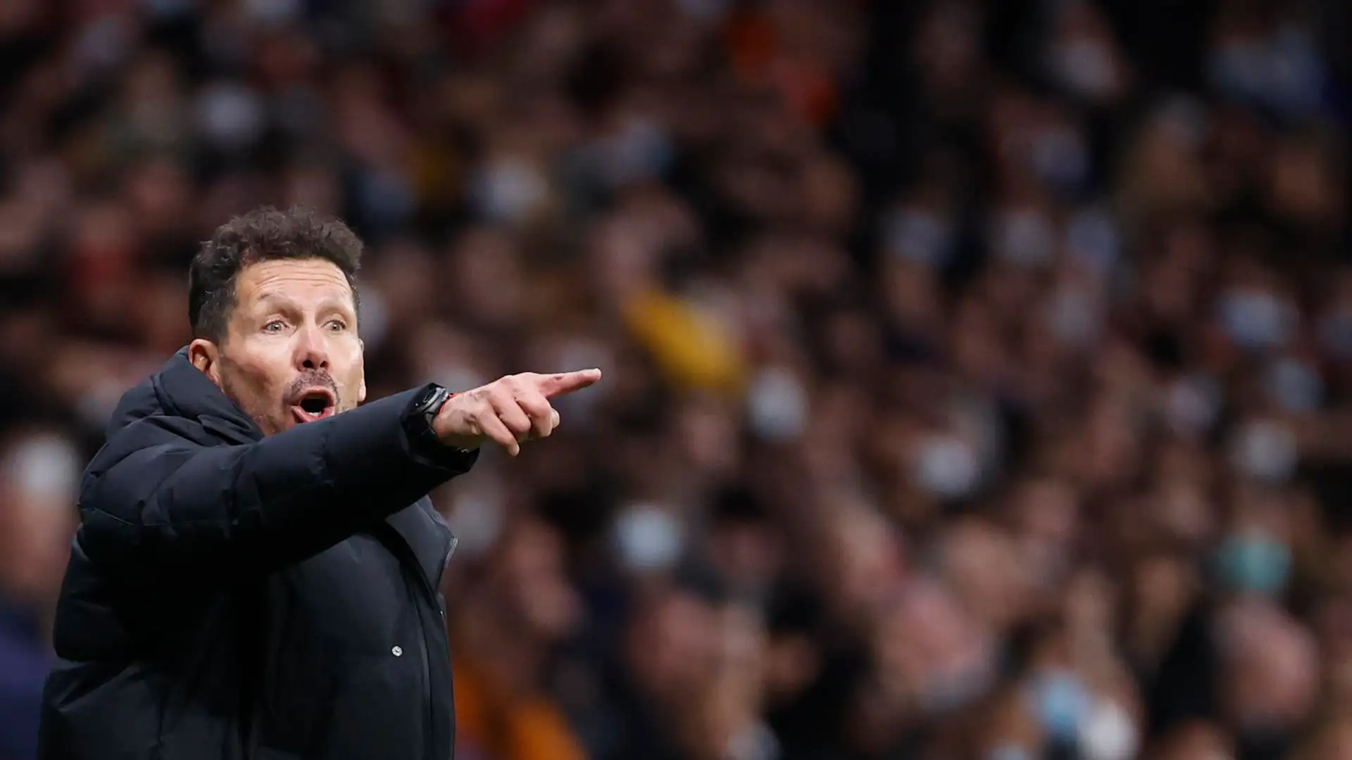 Simeone, en el partido ante el United Simeone, en el partido ante el United
