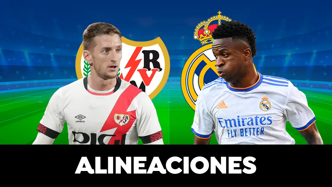 Alineaci&oacute;n del Real Madrid contra el Rayo Vallecano en el partido de Liga 