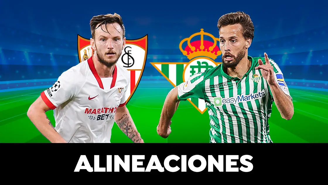 Alineaci&oacute;n del Sevilla contra el Betis en el partido de Liga 